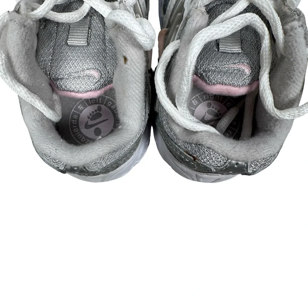 Nike Baby 2.5C Toddler Gray Silver Pink Retro Sneakers 308059-061 Y2K Kids